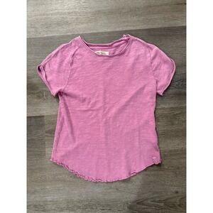 Free People We The Free Be My Baby Tee Shirt Womens S Raw Hem Casual OB1500858